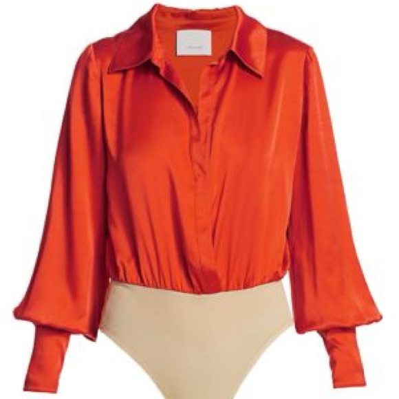 Cinq á Sept Carine Silk Blouse/Bodysuit - Picture 2 of 7